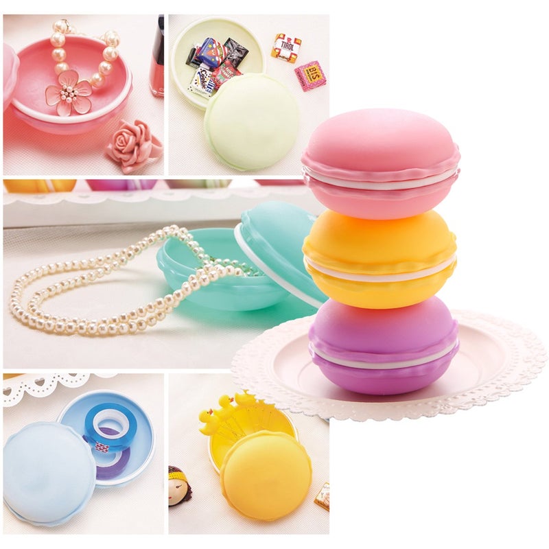 Coolrunner Giant Macaron Case, Cute Pill Organizer, Colorful Macaron Jewelry Storage Box, Shape Storage Box Candy Cute Pill Container (Large 2 pcs) - Image 5